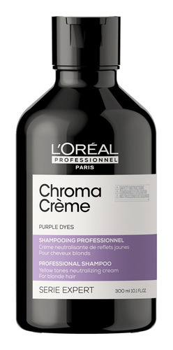 Shampoo L'oréal Professionnel Serie Expert Chroma Crème Matizador En Botella De 300ml Por 1 Unidad