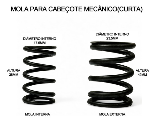 Mola Dupla Tucho Mecanica Vw Ap E Pratinho 7mm