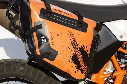 Alforjas para motos enduro y motos trail color naranja