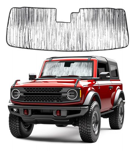 Windshield Sunshades Compatible For Ford Bronco Accessories 