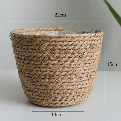 3 Cestas De Mimbre Natural Tejidas A Mano Rústicas.