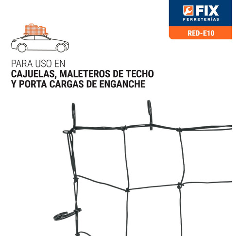 Red De Carga Porta Equipaje De 1 M X 1 M Truper Red-e10