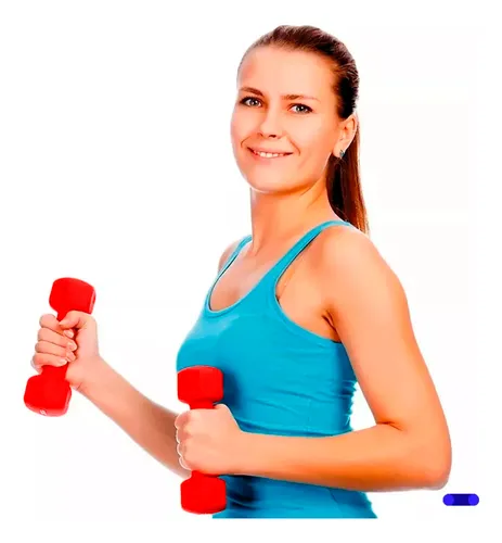 Par Mancuernas Ejercicio 1 Kg Cubierta Neopreno Entrenamient Color Rojo |  Envío gratis