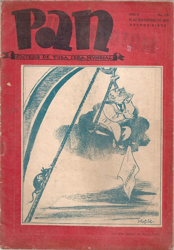Revista Pan Nº 179 Sintesis De Toda Idea Mundial Bs As 1939