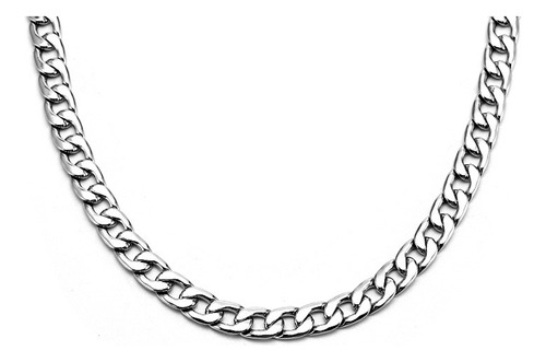 Collar Cadenas Hombre Acero Inoxidable Grumet 60cm Gruesa