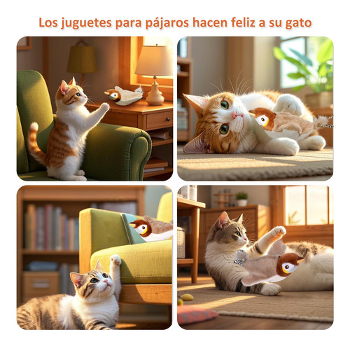 Pajaro Juguete Gato Interactivo Flappy Bird Cat Toy Sensor