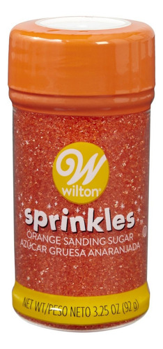 Sprinkles Azúcar De Colores Frasco 92 Grs- Wilton Color Naranja