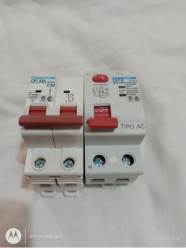 Imagen 3 de 4 de Disyuntor Diferencial Bipolar Conextube 2x63a 300ma