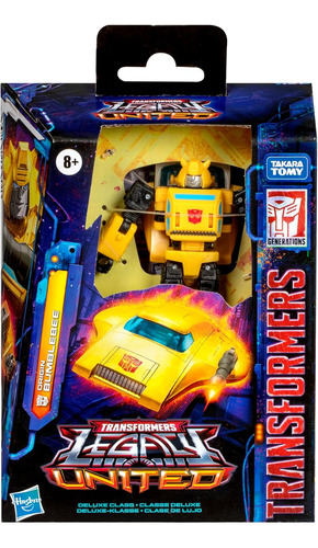 Transformers Legacy Deluxe Class Origin Bumblebee - Figura D