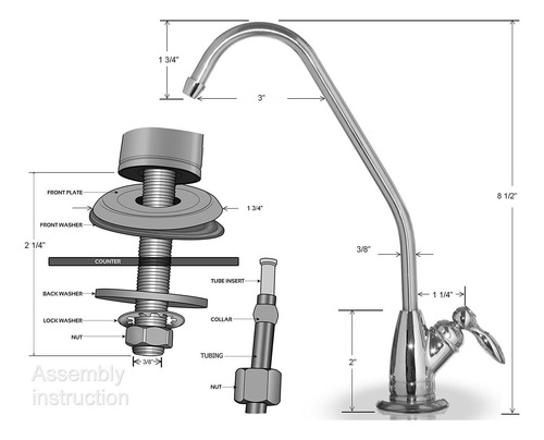 Grifo De Agua Potable Con Filtro De Ósmosis Inversa Sin Plom