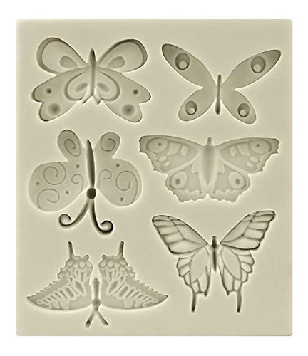 Funshowcase Mariposas Molde De Caramelo De Silicona, Mini, P