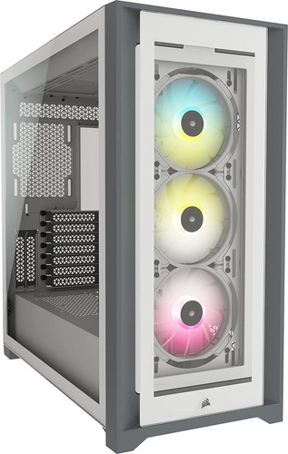 Gabinete Corsair Gamer 5000x Rgb - Mid Tower, Branco