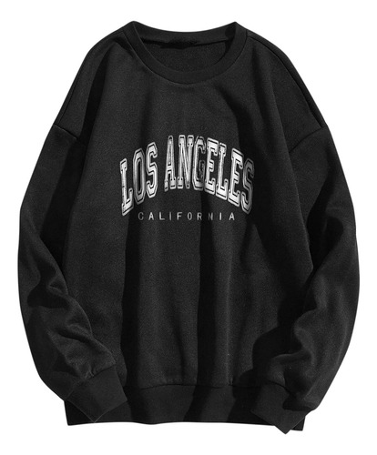 Sudadera Gran Tamaño Para Mujer Angel California Cuello A-01