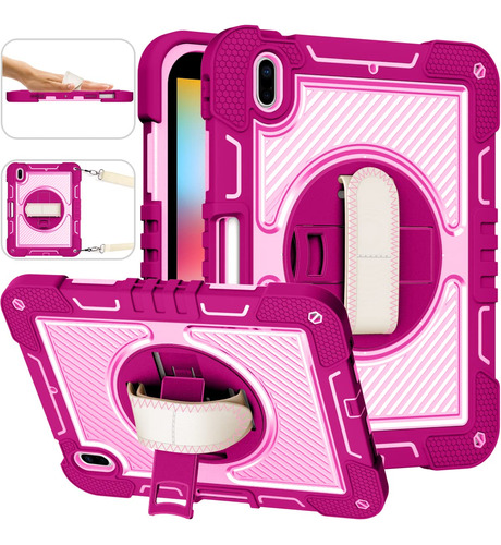 Dteck Funda Para iPad De 10.9 Pulgadas 2022, Resistente Y Re