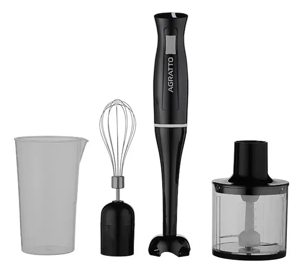 Mixer Vertical Agratto 3 em 1 de 700ml e 200W Preto