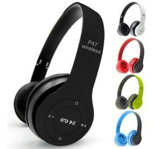 Auriculares Bluetooth P47 Vincha Sd Radio Fm Inalambrico