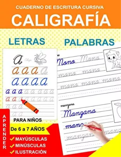 Caligrafia para niños en ingles: Ejercicios para mejorar la letra  mayúsculas y minúsculas en primaria (Caligrafía para niños ) (Spanish  Edition)