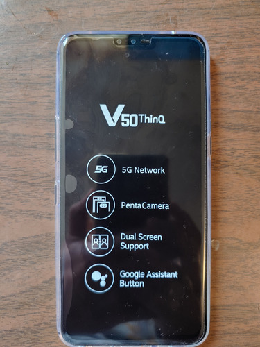 Lg V50 Thinq 5g 128 Gb Astro Black 6 Gb Ram Negro (Usado)