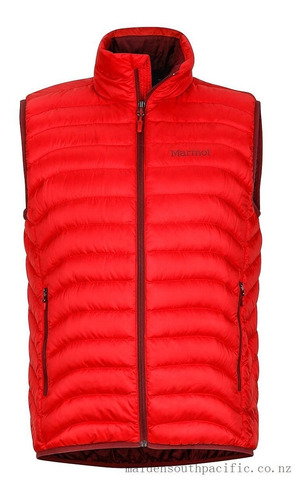 Chaleco Marmot Tullus Color Rojo Hombre De Pluma De Ganso 