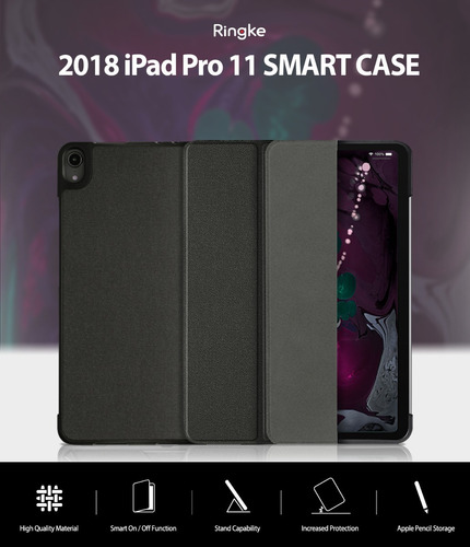 Imagen 2 de 9 de Funda Para iPad Pro 11 2018 Ringke Smart Case Cover On/off