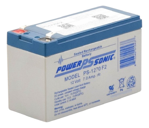 Batería 12v 7ah Para Respaldotecnologías Agm/vrla Ps-1270-f1