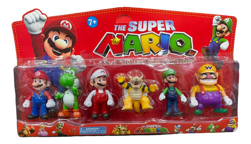 Set Super Mario Bros X6 Personajes - Excelente Calidad