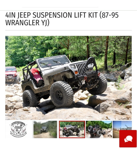 4 In Jeep Suspension Lift Kit (87-95 Wrangler Yj