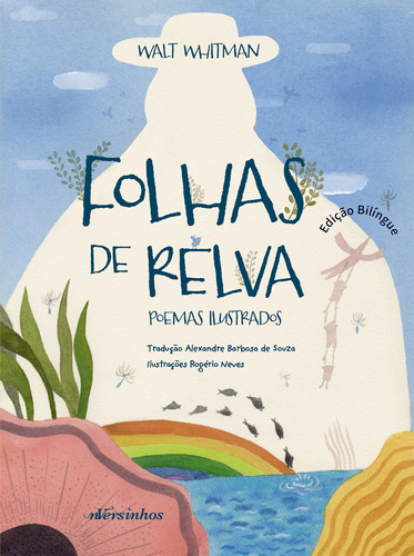 Folhas de Relva: Poemas Ilustrados, de Whitman, Walt. nVersos Editora Ltda. EPP, capa dura em inglés/português, 2021