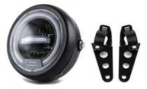 Comprar Faro Led Redondo De 16.5 Cm Para Moto Con Soportes