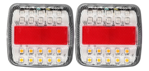 2 Luces Traseras De 12 V/24 V Y 20 Led De Doble Color Para R