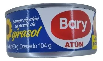 Atun A. Girasol Bary 160g - g a $58