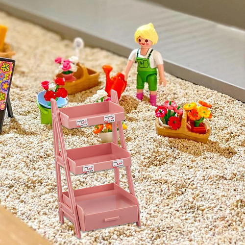 Soporte De Planta En Miniatura A Escala 1:12, Rosa