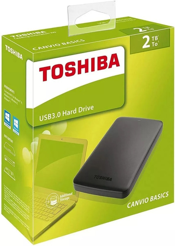 Disco Externo Toshiba 2 Tera Usb 3.0 Canvio Basics