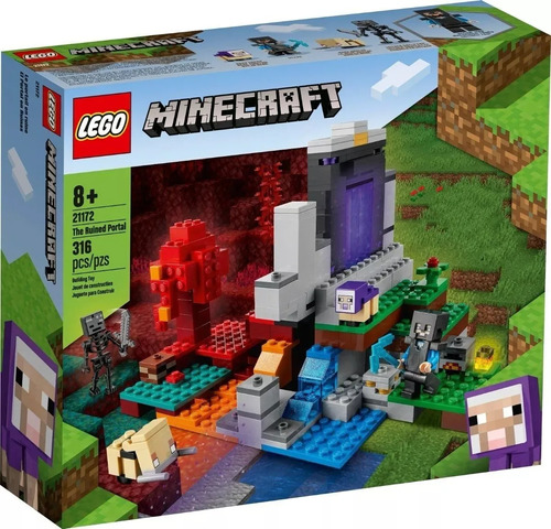 Lego Minecraft 21172 El Portal En Ruinas 316 Piezas E.full