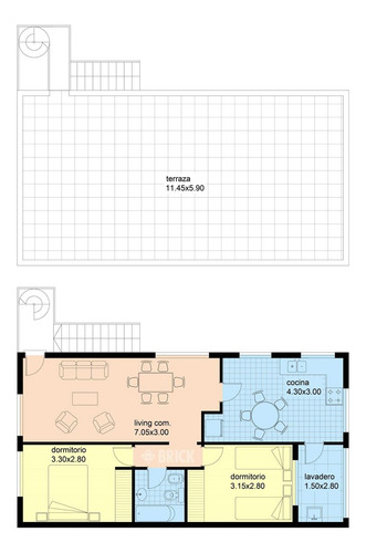 Ph S/exp En Fernandez Moreno Al 3700 - 68 M2 Cub Y Todo Terraza Cocina Comedor
