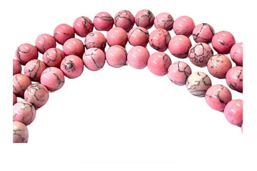 Turquesa Rosa 8mm Piedra Natural Bisuteria Pulsera 5 Tiras