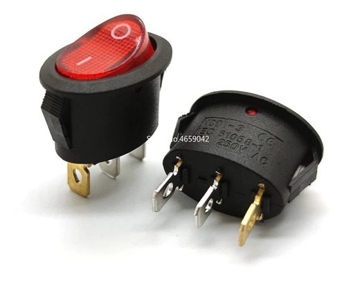 Mini Switch Ovalado 2 Pos Y 3 Pos 25x16.5mm