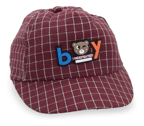 Gorra Bebe Nene Con Visera Diseño Cuadrille