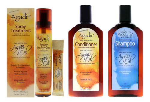 Set De Champú Y Acondicionador Agadir Con Aceite De Argán Vo