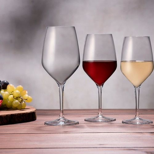 Imagen 2 de 8 de Copa Copon Vaso Vino Set X 6 Vidrio Napa 360 Cc Pasabahce
