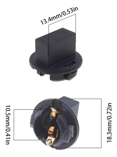10x T10 Sockets 194 Base 12v Para Luces Del Tablero