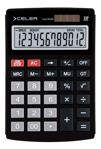 Calculadora Celer De Escritorio Con Funcion Cls-m120 Color Negro