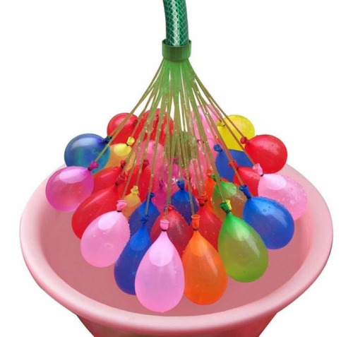 Imagen 9 de 10 de Globos De Agua 111pzs Happy Baby Balloons Bunch Juguete Agua