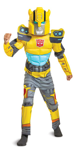 Disfraz De Transformers Muscle Optimus Prime Para Niños