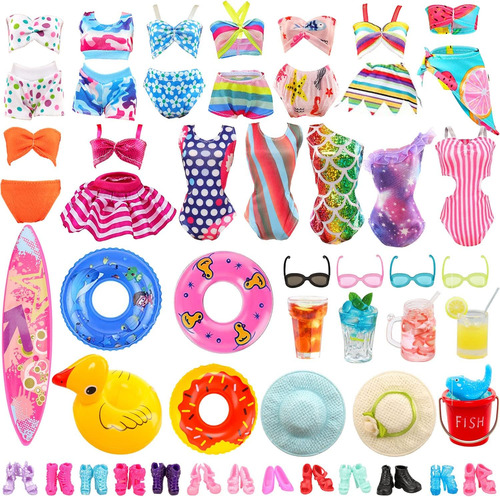 Enocht 31 Pcs Ropa Y Accesorios De Ropa De Baño De Muñecas Q