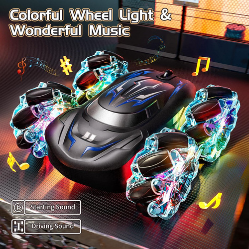 Coche De Acrobacias Rc Con Detección De Gestos Con Luces Led