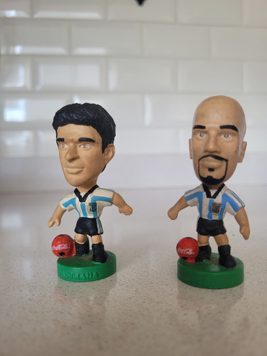 Muñecos Cabezones Mundial 98 Originales. Colección Coca Cola (Usado)