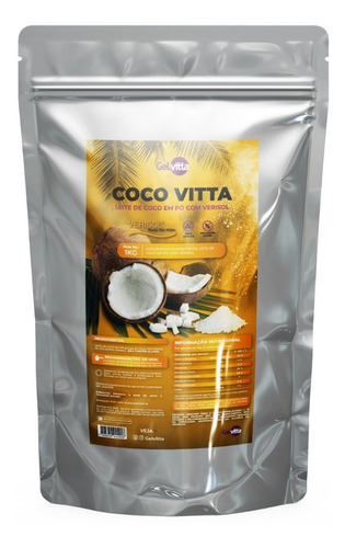 Leite De Coco Em Pó Puro Com Colágeno Verisol 1 Kg