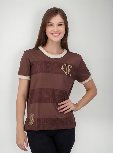 Camisa Flamengo Identidade Marrom - Feminina 2025