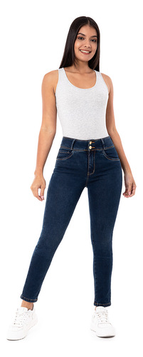 Pantalon Moda Denim Stretch Mujer Jimenah